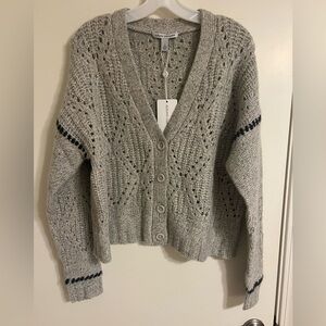 NWT Autumn Cashmere Shaker VNeck Cardigan, size L